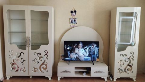 İşlənmiş, 2 qapılı, Güzgülü, Ağ, Açılan, Künc dolab — Bakı