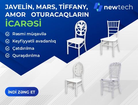 Javelin, Mars, Tiffany, Amor oturacaqlarının icarəsi — Bakı