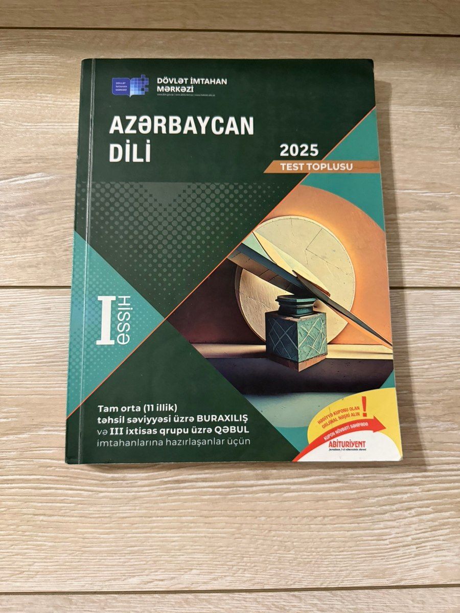 Test toplusu Azərbaycan dili DİM 1və 2 ci hissə — Sırt çantaları, ranelər, çantalar, Bakı