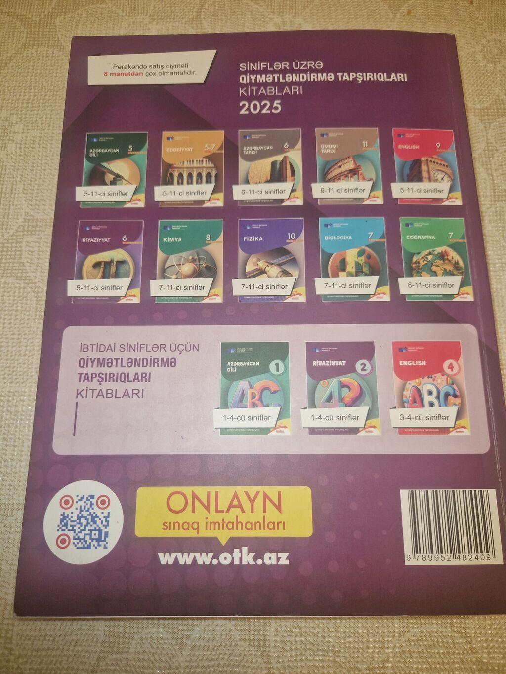 Məhsul: Riyaziyyat – 2025 Test Toplusu (II hissə) Təsvir — Kitablar, Bakı (2)