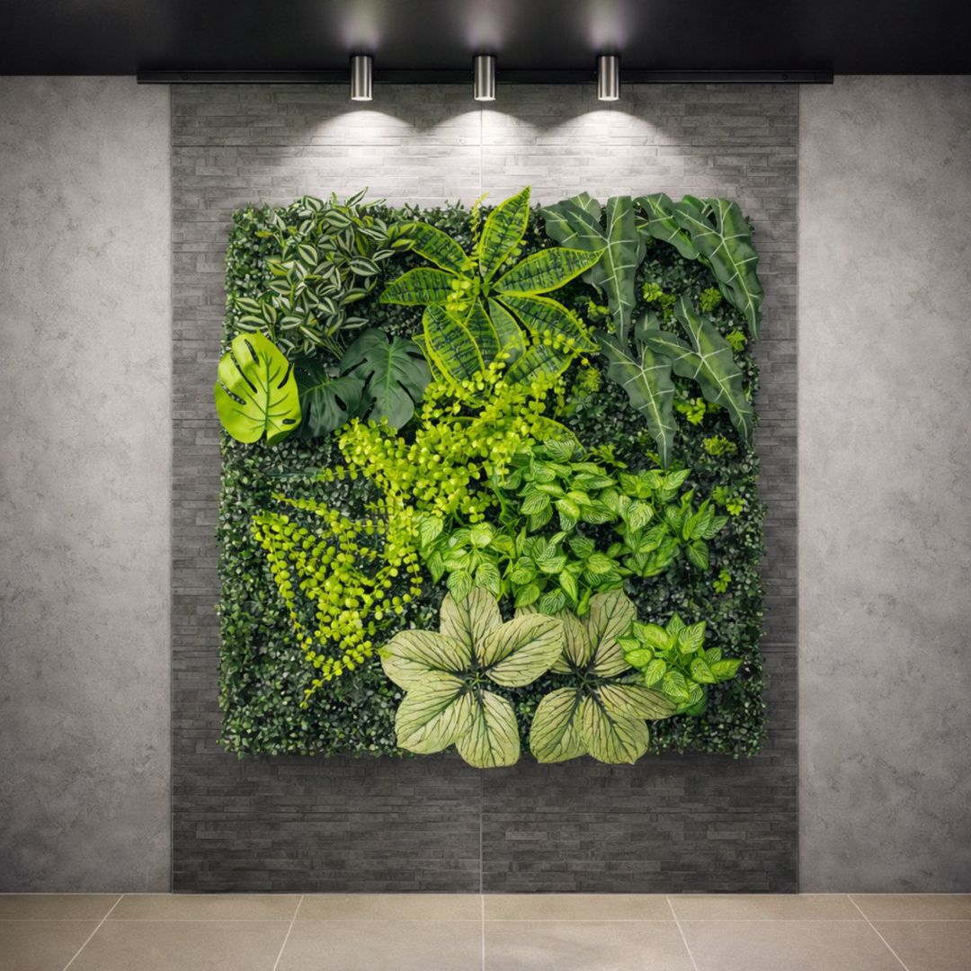 Süni yaşıllıq divar paneli 615s, plastik, 100x100 sm — Heykəlciklər və fiqurlar, Bakı (2)