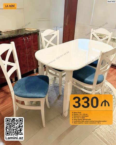 Masa dəsti – La Mini - Ölçülər: 70 120 sm - Mexanizm: Açılmayan — Bakı