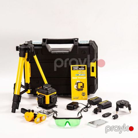 3D 4D lazer nivo dəsti – peşəkar hizalama üçün tam komplekt — Digah