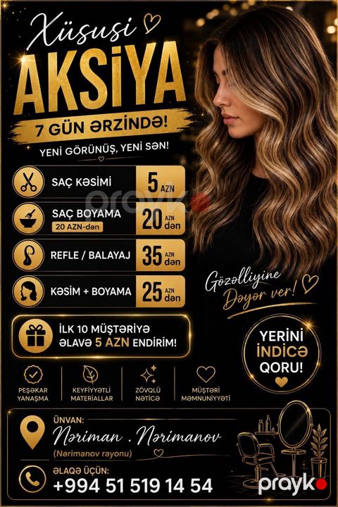 Qadın saç ustaları Saç kəsimi — Bakı