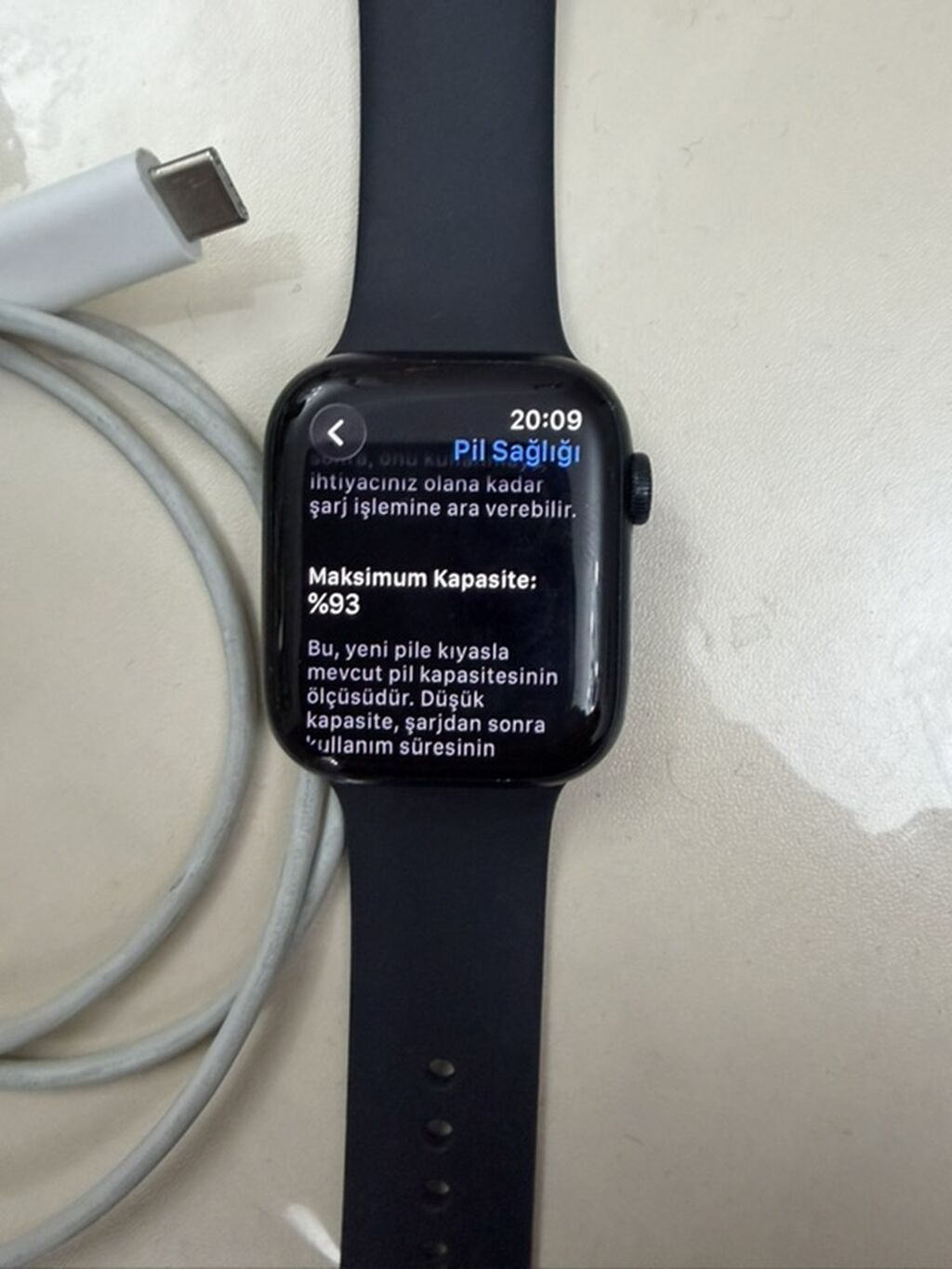 Apple Watch Series 7 (GPS) – 45 mm, qara rəng - Ekran: Böyük — Aksesuarlar, Bakı (2)