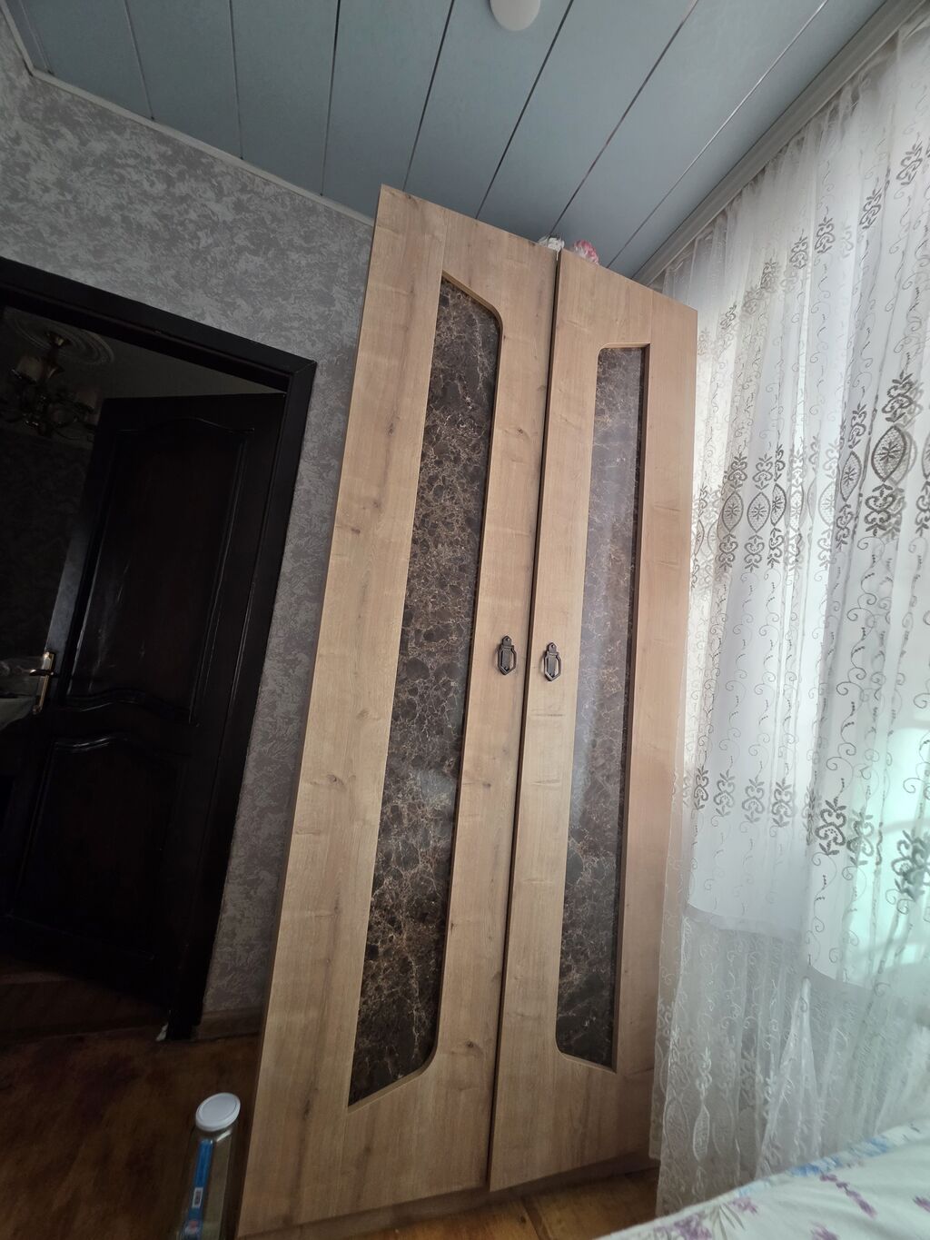 İki qapılı paltar şkafı - Material: ağac fakturalı Dsp/mdf karkas — Mebel, Bakı (2)