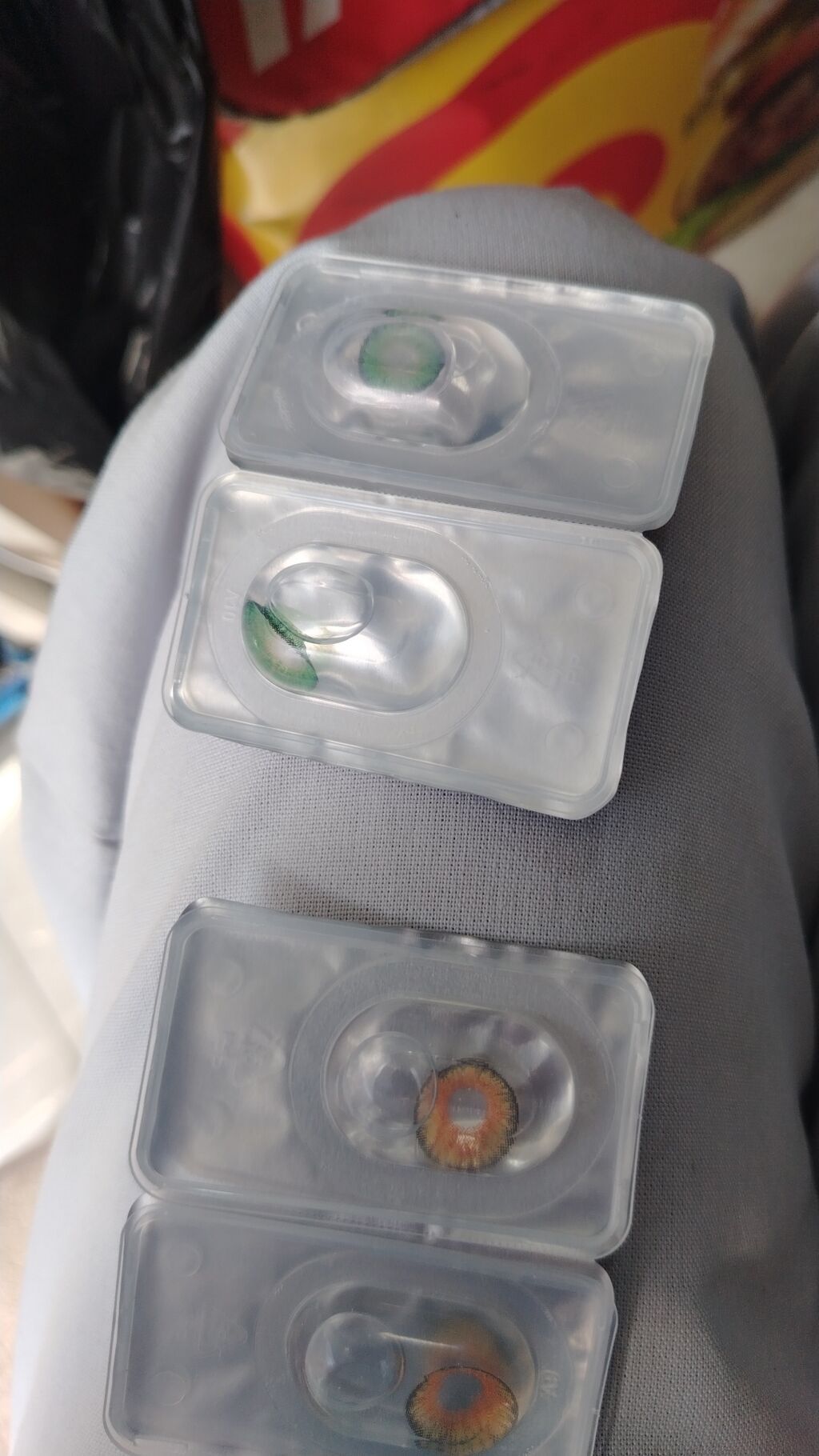 Rəngli kontakt linzalar dəsti Qab+Pinset+30ml su+linza cəmi 25 yox — Aksesuarlar, Bakı (2)