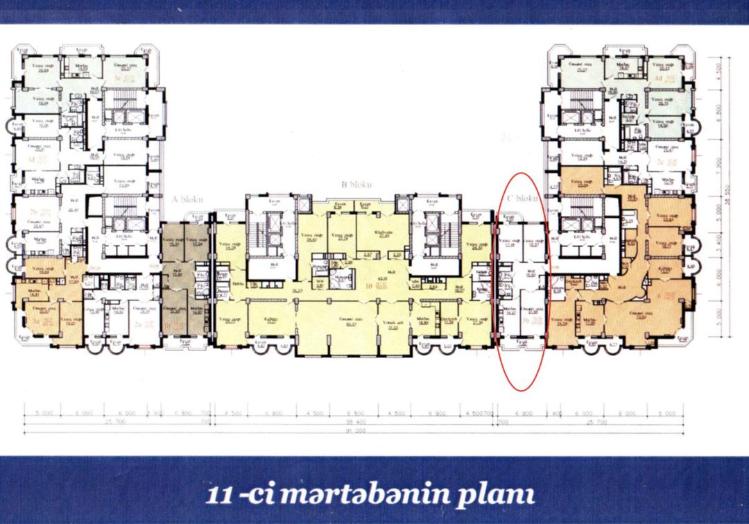 Satılır 3 otaqlı yeni tikili 106 m² — Mənzil, Bakı (2)