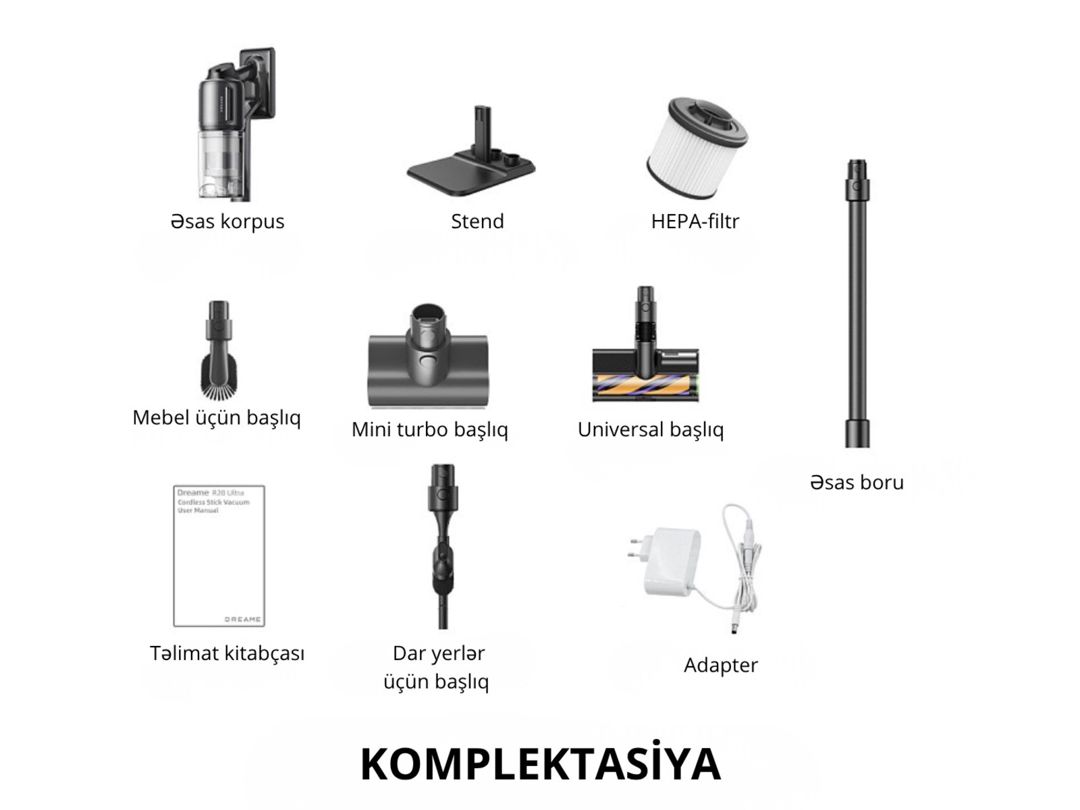 Vertikal tozsoran Dreame R20 Ultra — Ev texnikası, Bakı (9)