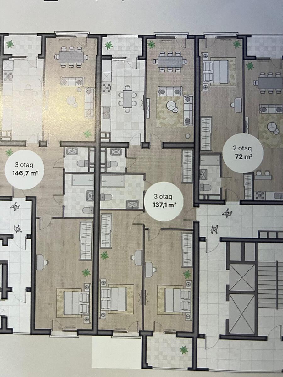 Satılır 3 otaqlı yeni tikili 138 m² — Mənzil, Bakı (2)