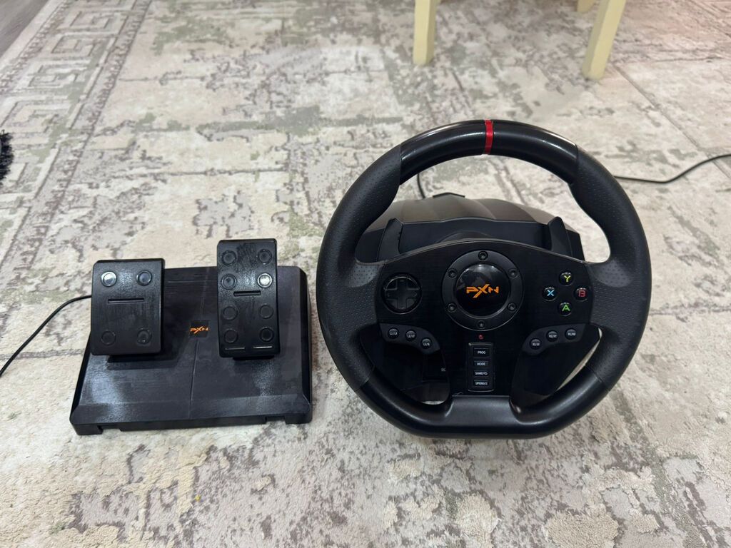 PXN V9 Gaming Racing Wheel satılır. Vəziyyəti yaxşıdır, problemsiz — Elektronika, Xırdalan (2)