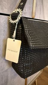 Primark qara çiyin çantası - Model: axşam/parti üslubunda, dikdörtqan — Yasar