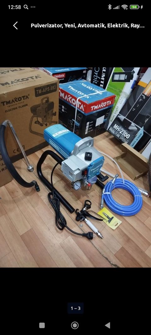 Tmxota APS-993 elektrik boya püskürtmə aparatı Xüsusiyyətlər — Bakı