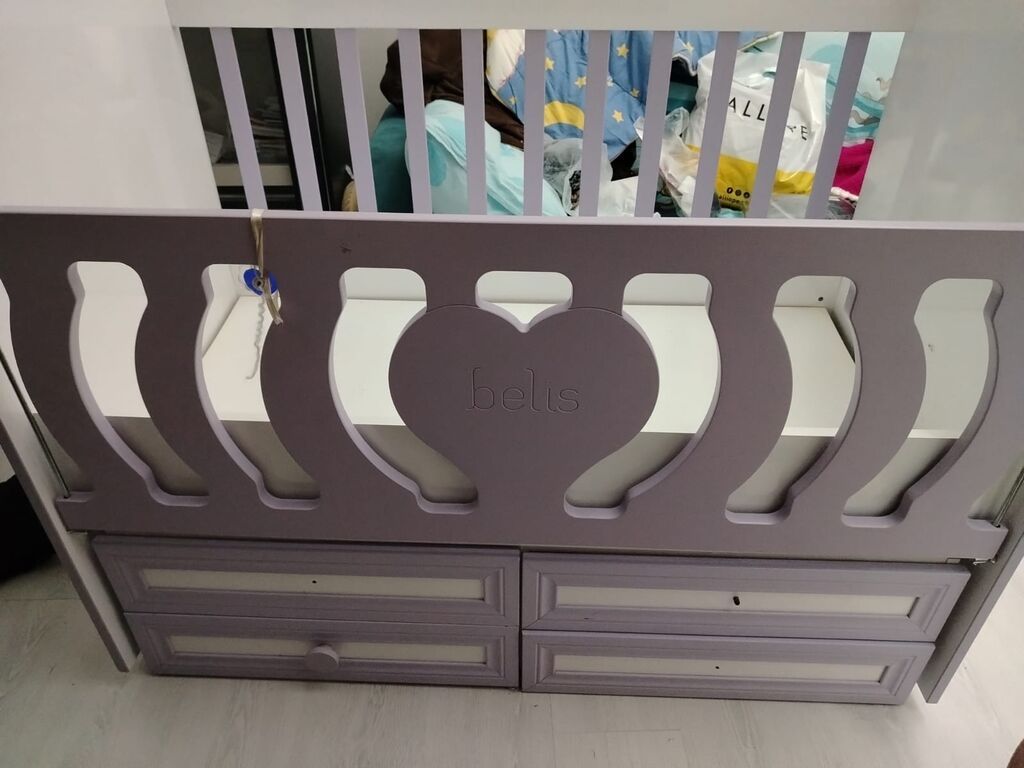 Oğlan və qız üçün, Yeni, Dördbucaq, Beşik, Dəst ilə, Matras ilə, Yellənmə mexanizmi ilə — Bəşikləri, Bakı (4)