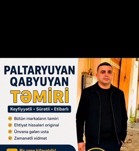Qabyuyan və paltaryuyan təmiri — Gəncə