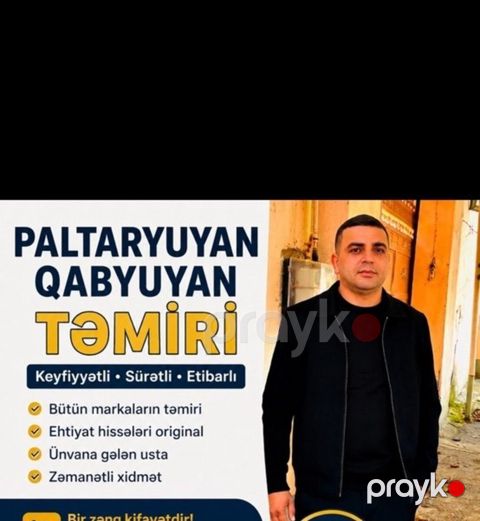 Qabyuyan və paltaryuyan təmiri — Gəncə