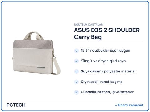 ASUS eos 2 shoulder Carry Bag (90XB01DN-BBA010) — Bakı