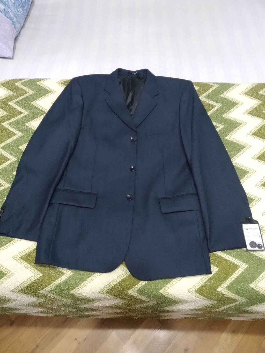 Kişi kostyumu – Jınaoshan - Rəng: tünd göy (navy) - Ölçü: 50 - Parça — Şəxsi əşyalar, Bakı (9)