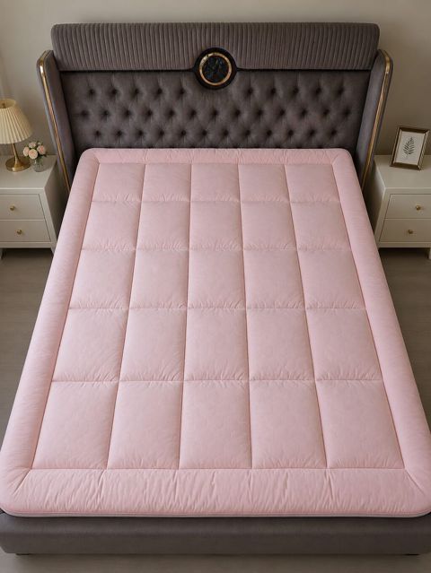 Yataq üçün yumşaq üstlük (mattress topper) - Rənglər: açıq çəhrayı və — Masazır