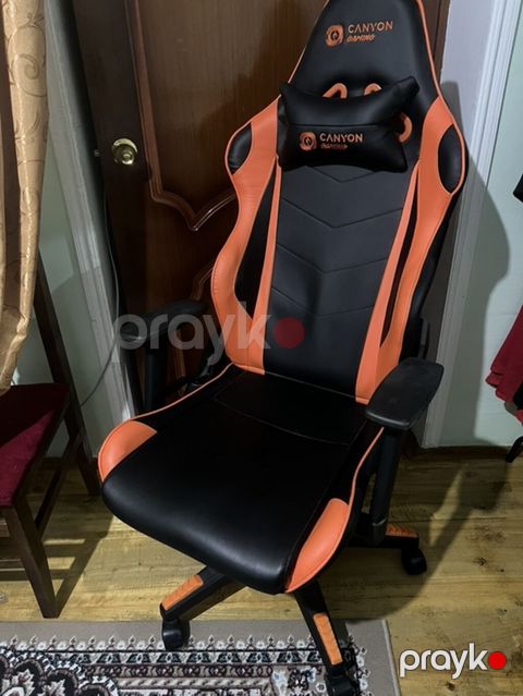 Canyon Gaming kreslosu - Rəng: qara-narıncı - Material: eko‑dəri (PU)