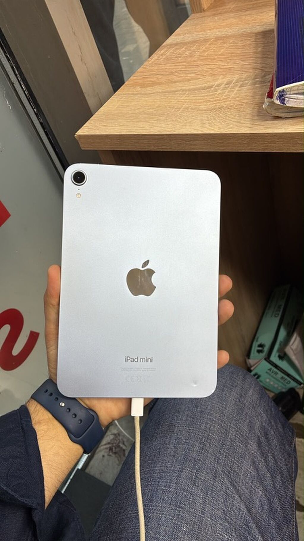 İ pad mini 7 97 pil 128 yaddas Zavod Yungul ciziqlari var — Elektronika, Bərdə (4)