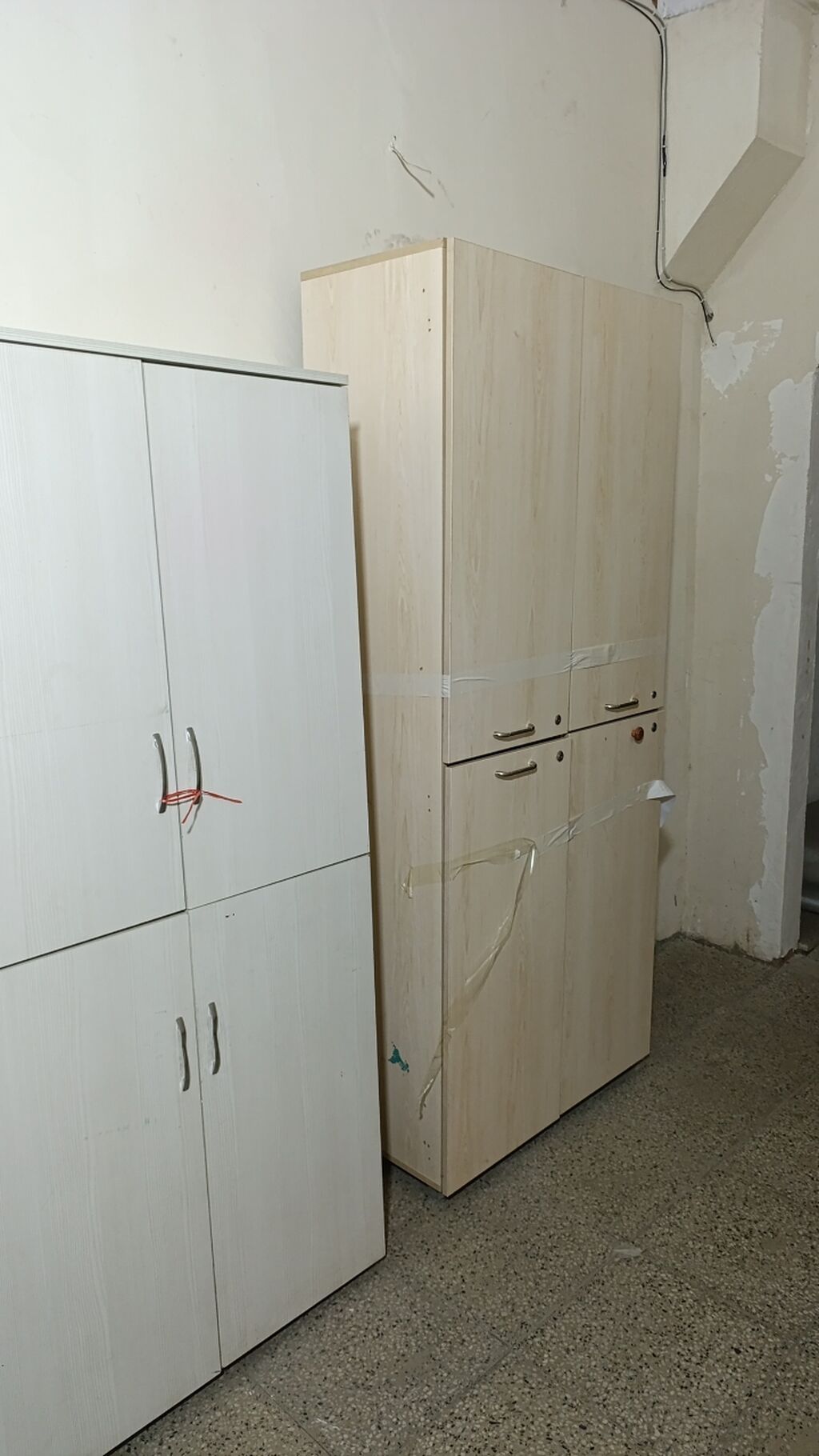 İşlənmiş, 4 qapılı, Ağ, Taxta, Açılan, Düz dolab — Mebel, Bakı