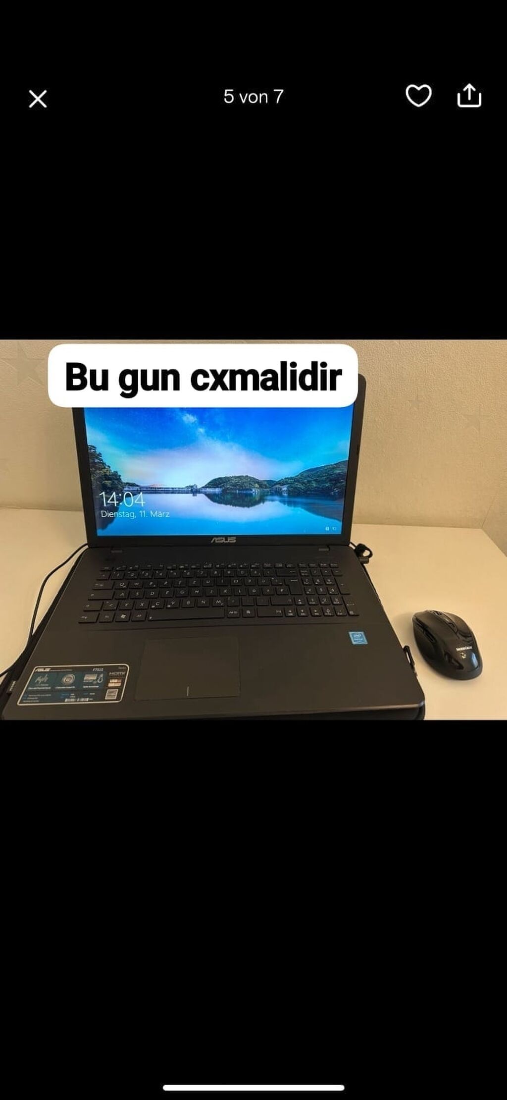 AAsus noutbok ideal veziyyetde satilir‼ 270 azn yeni format olunub — Asus, Digah