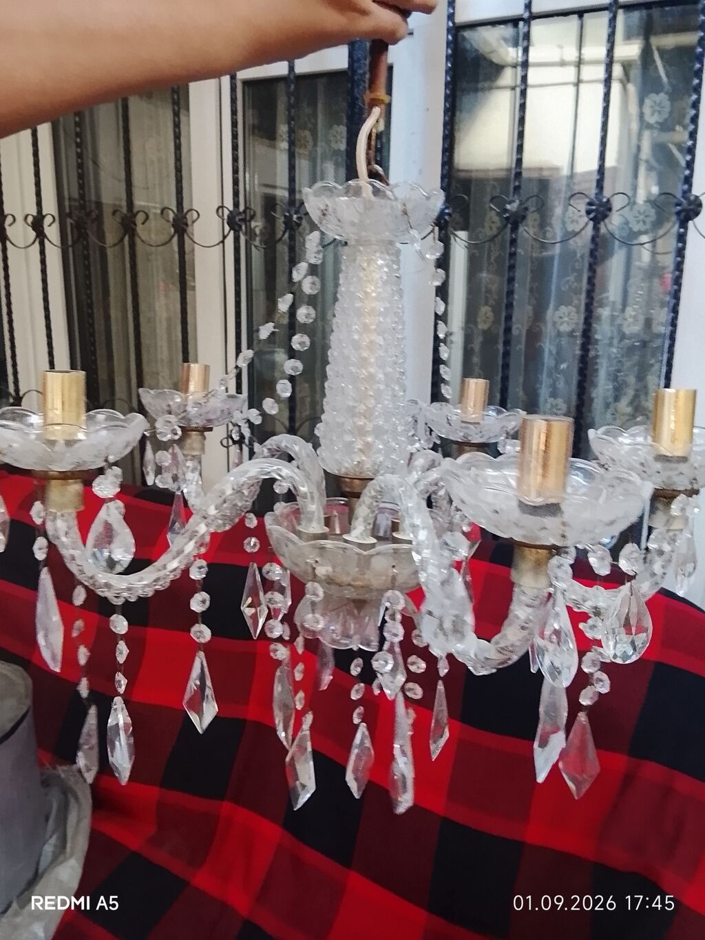 Çılçıraq, 5 lampa, Xrustal — İşıqlandırma, Bakı