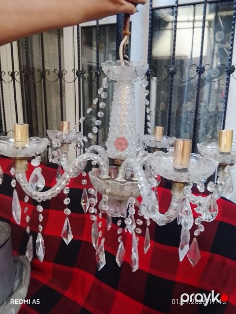 Çılçıraq, 5 lampa, Xrustal — Bakı