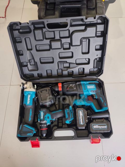 Makita markalı akkumulyatorlu peşəkar alət dəsti Komplektin tərkibi