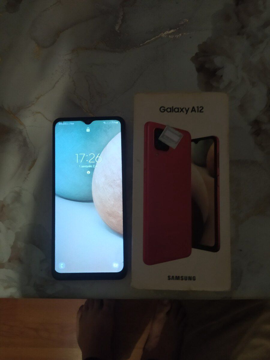 Samsung Galaxy A12 Blue 128GB/4GB — Smartfonlar, Bakı
