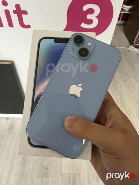 IPhone 14, 128 GB, Mavi, Simsiz şarj, Face ID