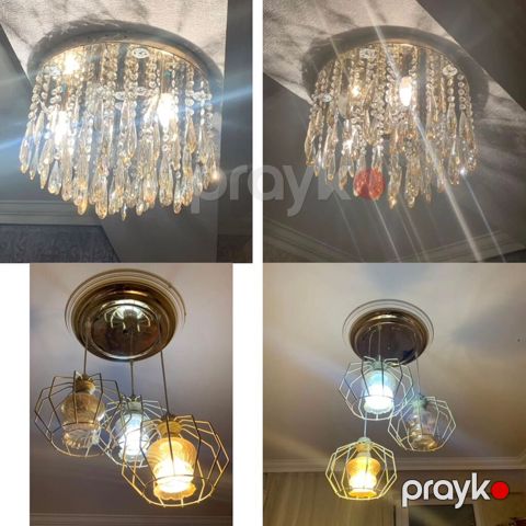 Çılçıraq, 3 lampa, Metal — Masazır