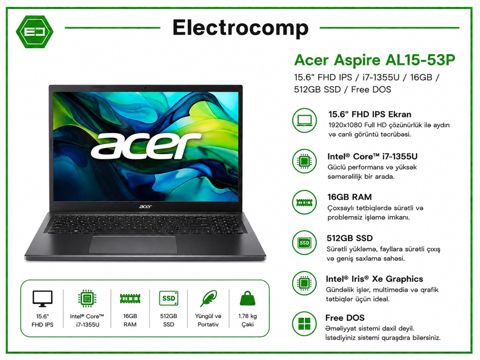 Notebook Acer Aspire AL15-53P — Bakı
