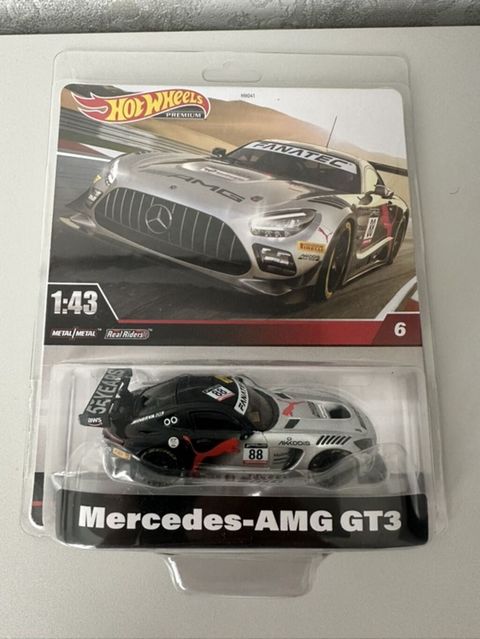 Hot Wheels Premium – Mercedes‑AMG GT3 miqyası 1:43 - Brend: Hot — Bakı