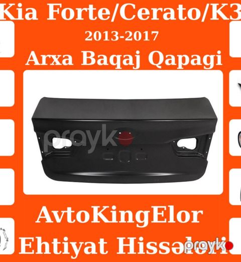 Kia Forte, Kia Cerato, Kia K3 2013–2017 arxa baqaj qapağı