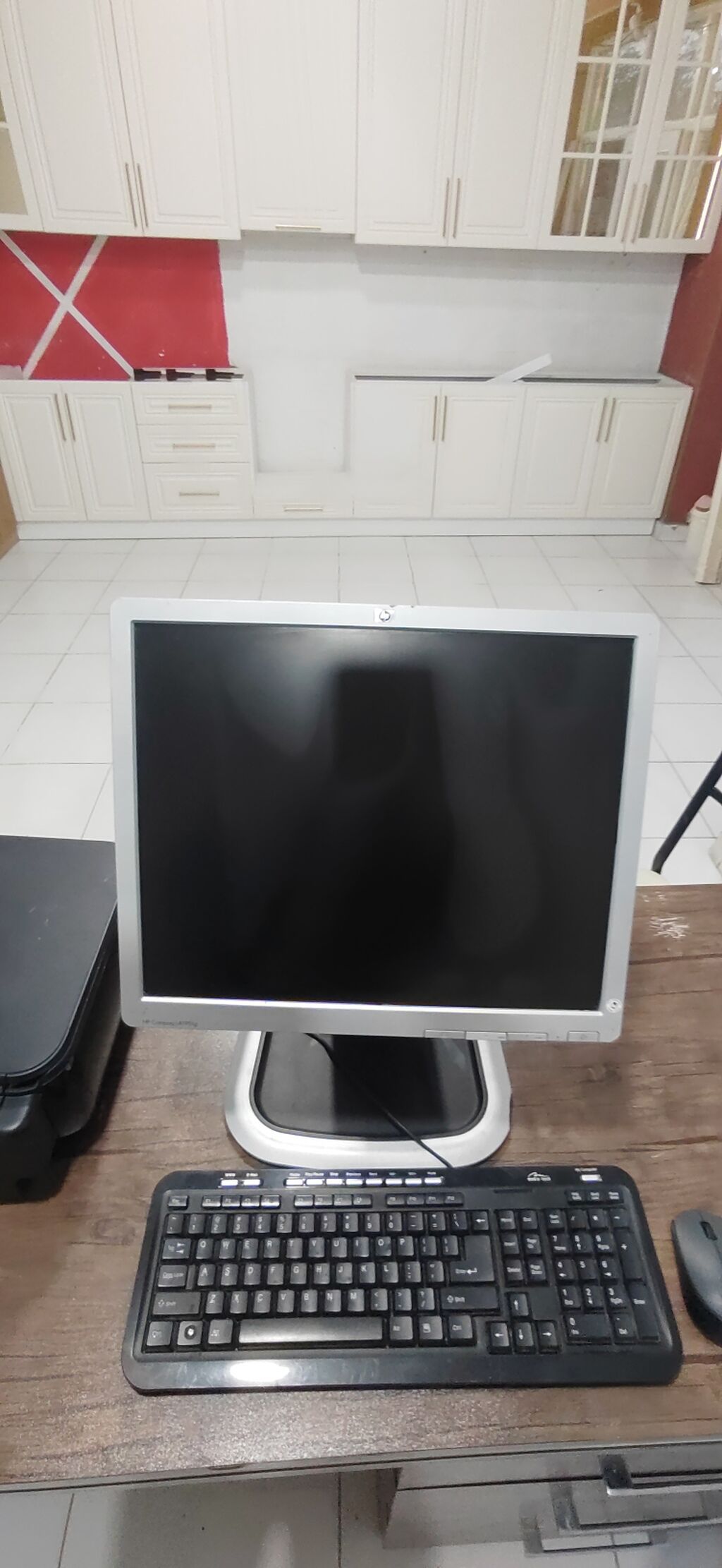 HP Compaq LA1951g LCD monitor + klaviatura və siçan dəsti - Ekran — Elektronika, Sumqayıt (3)