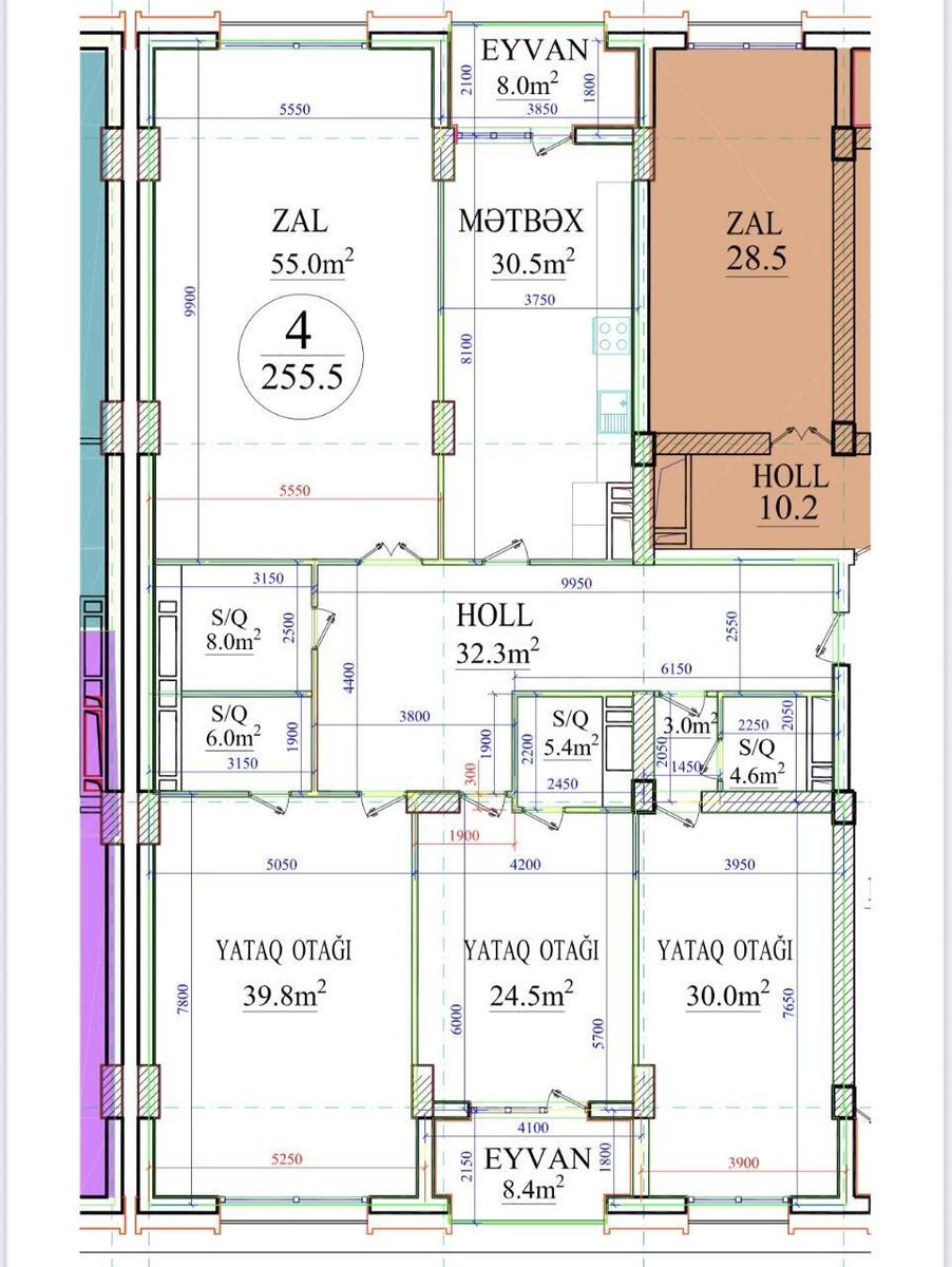 Satılır 4 otaqlı yeni tikili 255 m² — Mənzil, Bakı (2)