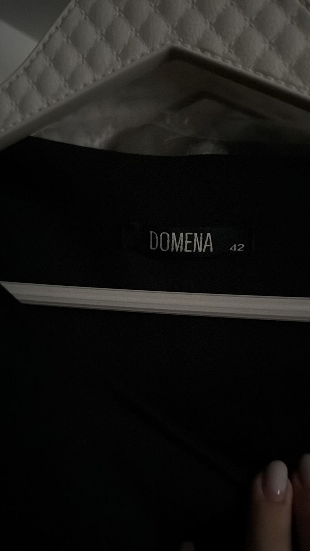 Domena qadın donu - Rəng: qara - Model: asimmetrik ön kəsikli midi — Şəxsi əşyalar, Bakı (2)