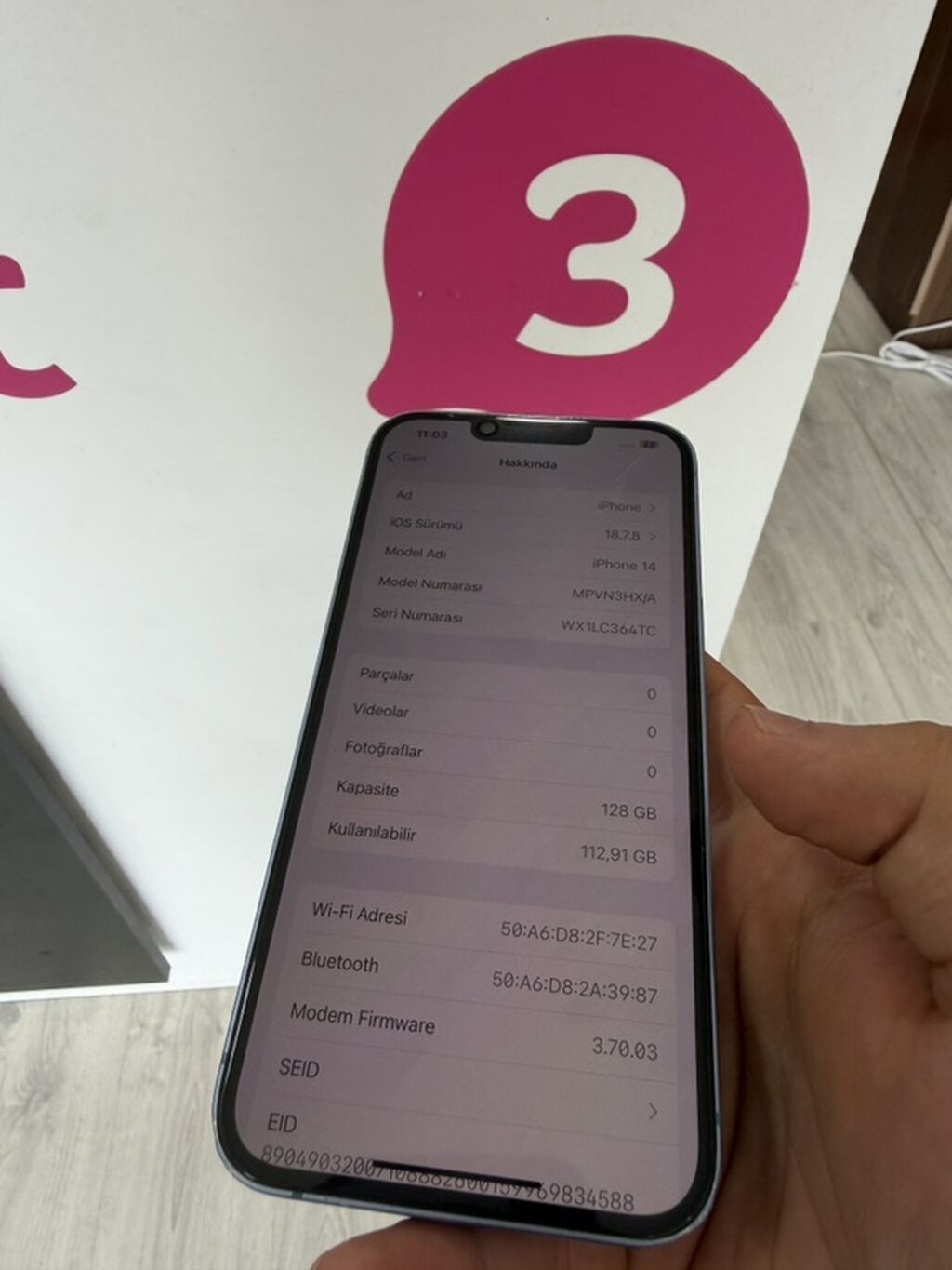 IPhone 14, 128 GB, Mavi, Simsiz şarj, Face ID — Apple iPhone, Tovuz (9)
