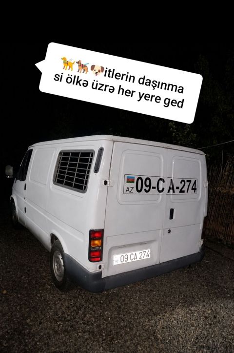Heyvanların daşınması xidməti İtlərin və digər ev heyvanlarının — Bərdə