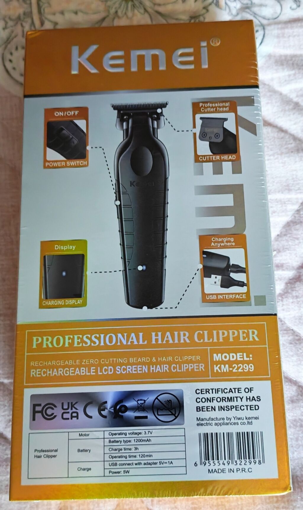 VGR Voyager V-930 Professional Hair Trimmer - Rəsmi AFA lisenziyalı — Elektronika, Bakı (6)