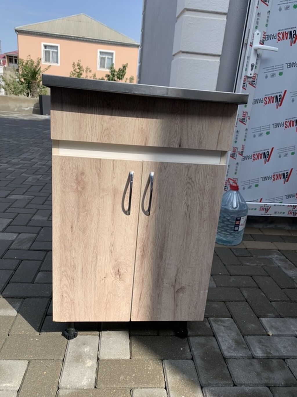 Mətbəx moydadırı – paslanmayan polad lavabo ilə - Üst hissə — Mətbəx mobilyası, Bakı (2)