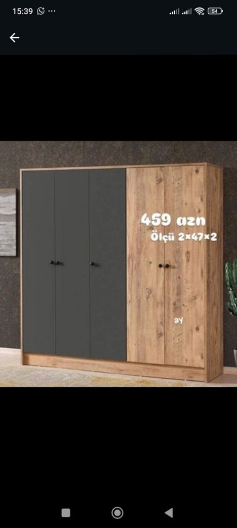 Mebel dolabı – müasir dizayn - Model: 4 qapılı paltar şkafı — Bakı
