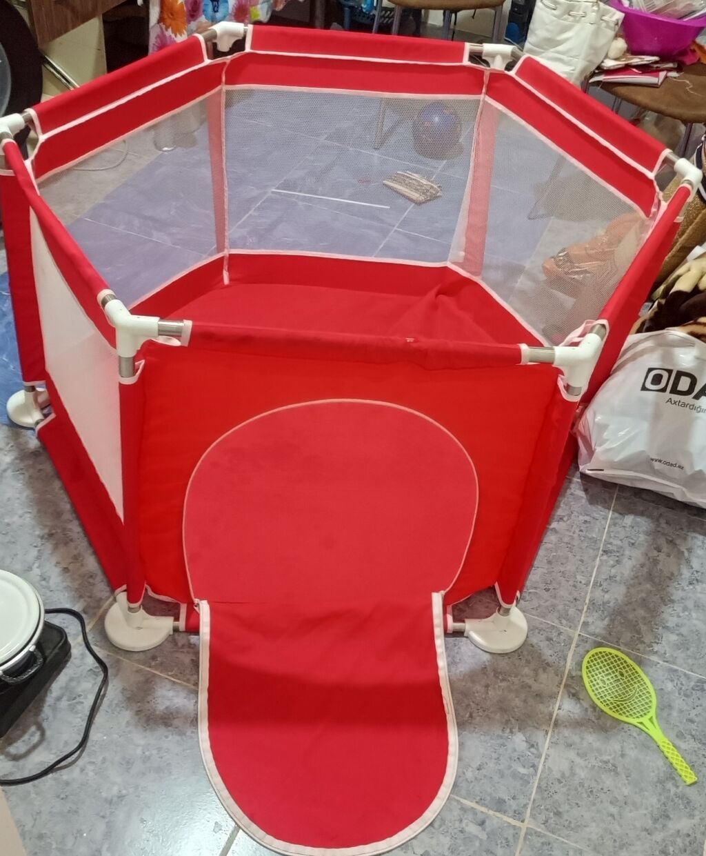 Uşaq oyun manjesi / playpen - Altıbucaqlı forma, geniş və sabit — Yelləmə maşınları, Bakı (2)