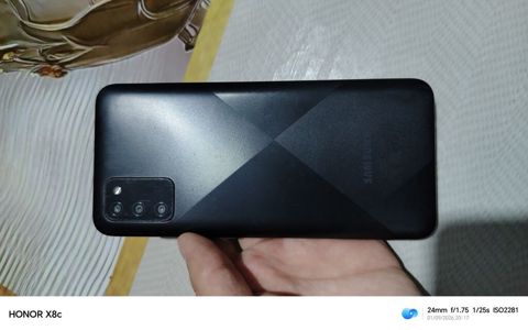 Samsung Galaxy A02 S, 32 GB, rəng - Qara, Sensor, İki sim kartlı, Face ID — Ağdaş