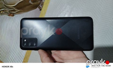 Samsung Galaxy A02 S, 32 GB, rəng - Qara, Sensor, İki sim kartlı, Face ID
