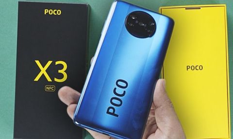 Poco X3 NFC, 128 GB, rəng - Mavi, Barmaq izi — Sumqayıt