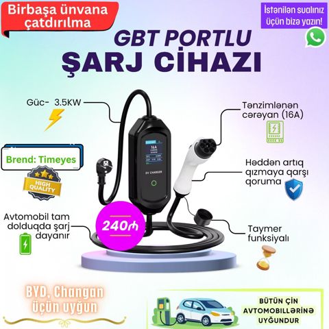 Changan və BYD adapteri — Bakı