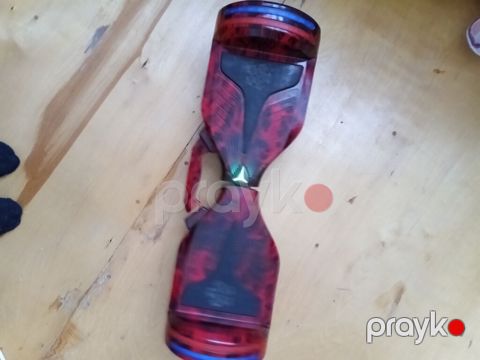 Qırmızı-qara naxışlı hoverboard (özünü tarazlayan skuter) - 6.5" — Digah
